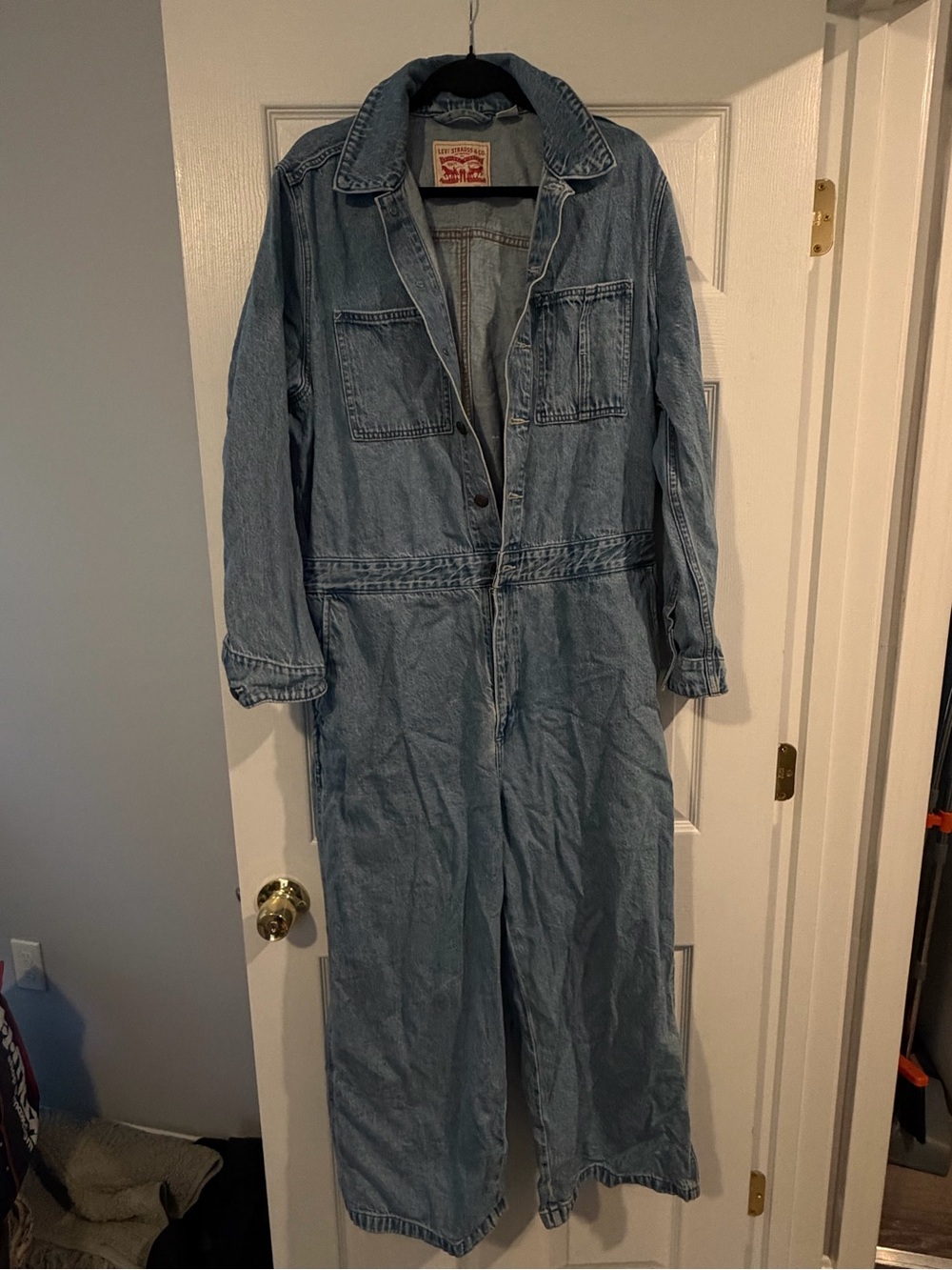 Levi's Light Blue Denim Coverall Jumpsuit - Men's Relaxed Fit